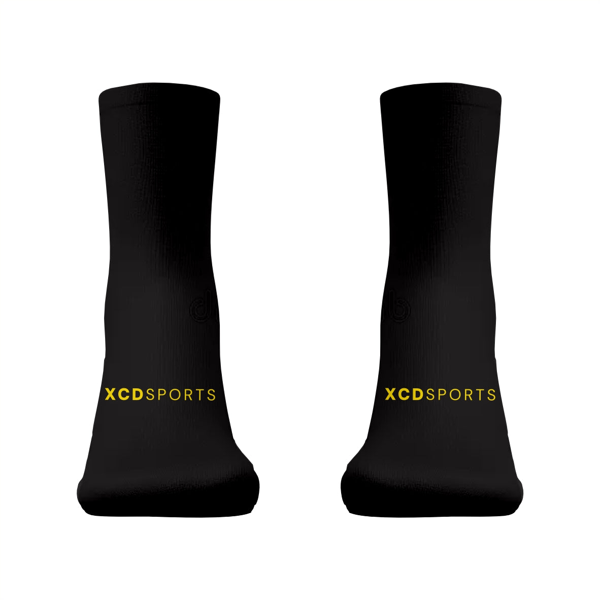 XCD Sports Crew Sports Sock - Black/Gold