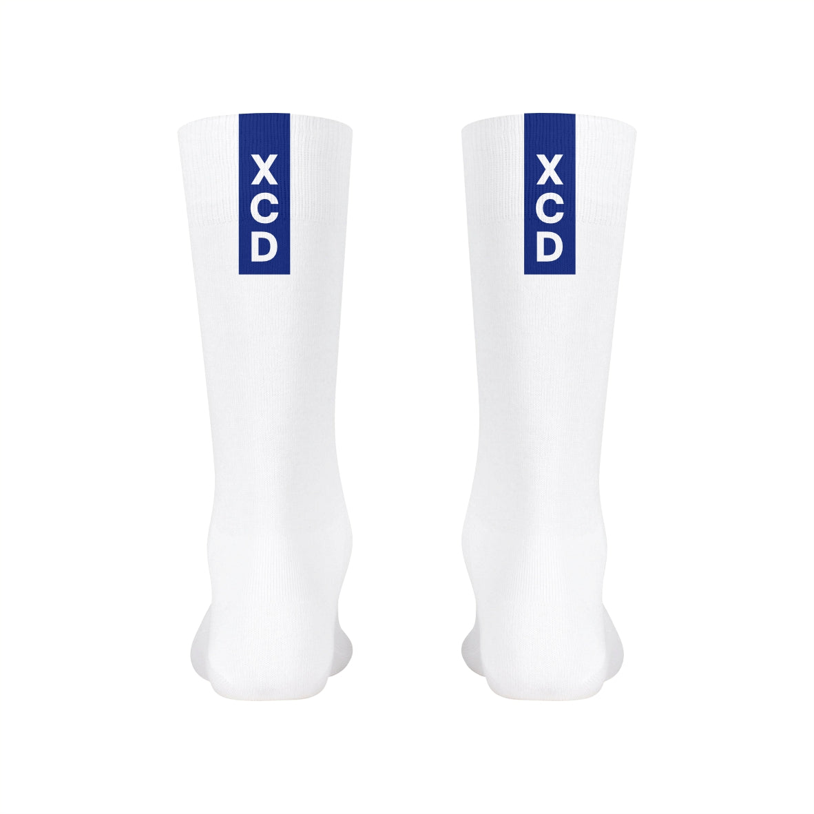XCD Sports Crew Sports Sock - White/Royal